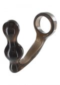 Masażer Prostaty I Ring Na Penisa W Jednym - Powerplug & Penisring - Szary
