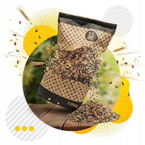 KARMA DLA PTAKÓW 10kg ZE SŁONECZNIK DROBNE ZIARNO DO KARMNIK + PLAKAT na Arena.pl