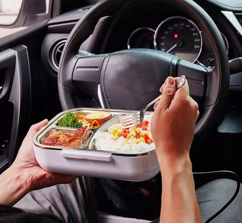 Elektryczny LUNCH BOX obiadowy POJEMNIK na jedzenie Termos podgrzewacz 40V na Arena.pl