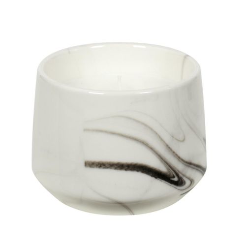 Świeca zapachowa Marble L biała na Arena.pl