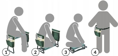 STOŁEK OGRODOWY krzesło taboret KLĘCZNIK do ogrodu na Arena.pl