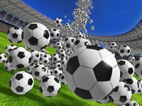 Fototapeta piłkarska PIŁKA NOŻNA Boisko 260x180