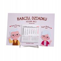 Prezent na dzień  Dziadka KALENDARZ 2025 z personalizacją Imieniem