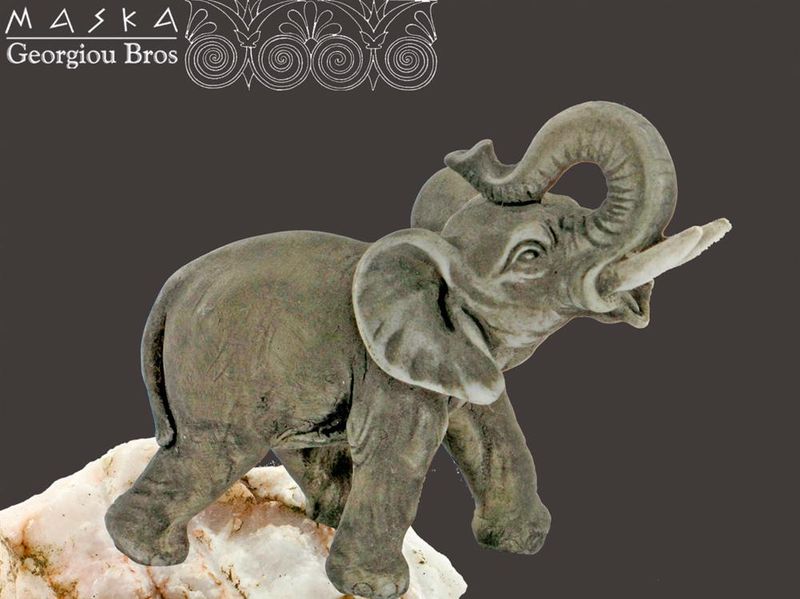 Słoń Dominik -alabaster grecki zdjęcie 1