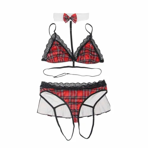 subblime kostium uniwersytecki l/xl koronkowy komplet z naszyjnikiem na Arena.pl