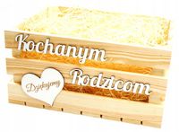 PODZIĘKOWANIE DLA RODZICÓW SKRZYNKA ŚLUB NAPIS XXL