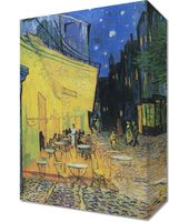 Obraz 20x30cm Café Terrace at Night, Van Gogh Vintage do Salonu