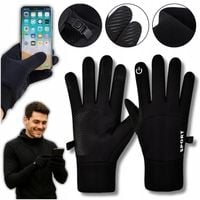 RĘKAWICZKI ZIMOWE DOTYKOWE SPORTOWE DO BIEGANIA OCIEPLANE WODOODPORNE