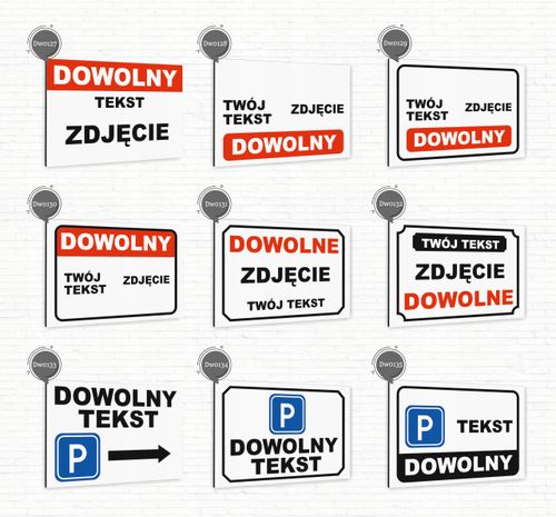 Tabliczka znak informacyjny 30x20 Biała PŁATNOŚĆ TYLKO GOTÓWKĄ Dibond na Arena.pl