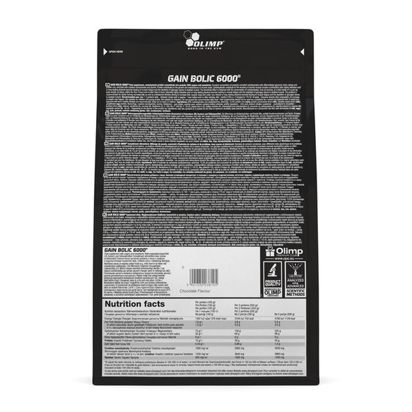 Olimp Gain Bolic 6000 - 1000 g chocolate zdjęcie 3