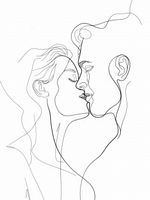 Plakat 75x100cm Splot Linii i Miłości