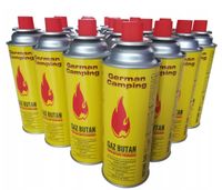 2 x GAZ do KUCHENKI PALNIKA NABÓJ KARTUSZ GAZOWY x 8 GERMAN CAMPING 227G 40