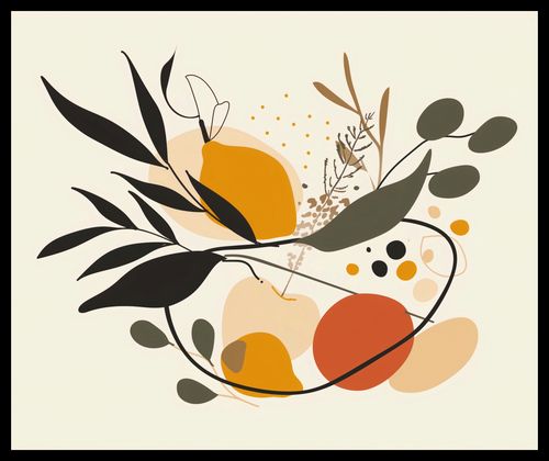 Plakat 60x50cm Botaniczny Wir na Arena.pl