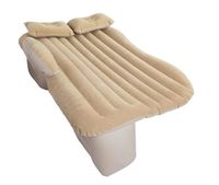 MATERAC ŁÓŻKO DO SAMOCHODU AUTA DMUCHANY + POMPKA BEŻOWY