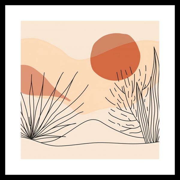 Plakat 40x40cm Miękka Roślinność zdjęcie 3