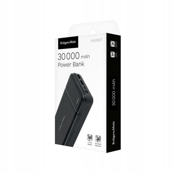 Power bank 30000mAh 2xUSB USB-C kabel KrugerMatz zdjęcie 2