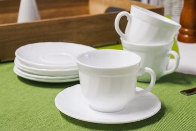 LUMINARC TRIANON WHITE Serwis kawowy 220 ml 12/6 na Arena.pl