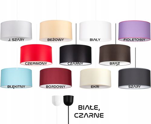 Lampa wisząca ABAŻUR BIAŁA 35cm LED na Arena.pl