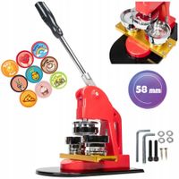 Maszyna do przypinek PREMIUM 58 mm prasa z formą do robienia przypinek DIY