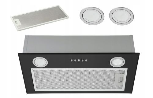 Czarny okap kuchenny do zabudowy Bora 52cm Black pochłaniacz na Arena.pl