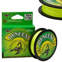 Dyneesi Plecionka na Przypon 0,16 mm ŻÓŁTA 30 m