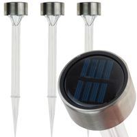 4x lampa solarna ogrodow nowoczesna transparentna