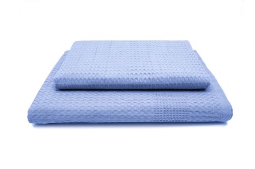 Zestaw dwa ręczniki wafel /gofer w 10 kolorach glicynia na Arena.pl