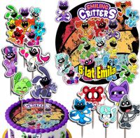 ZESTAW OPŁATEK NA TORT 20CM + TOPPERY - CATNAP SMILING CRI + IMIĘ 15CM 18CM