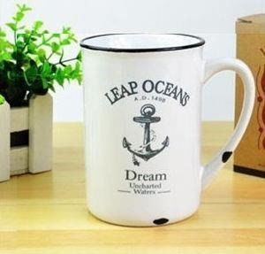 Porcelanowy kubek retro - ocean na Arena.pl