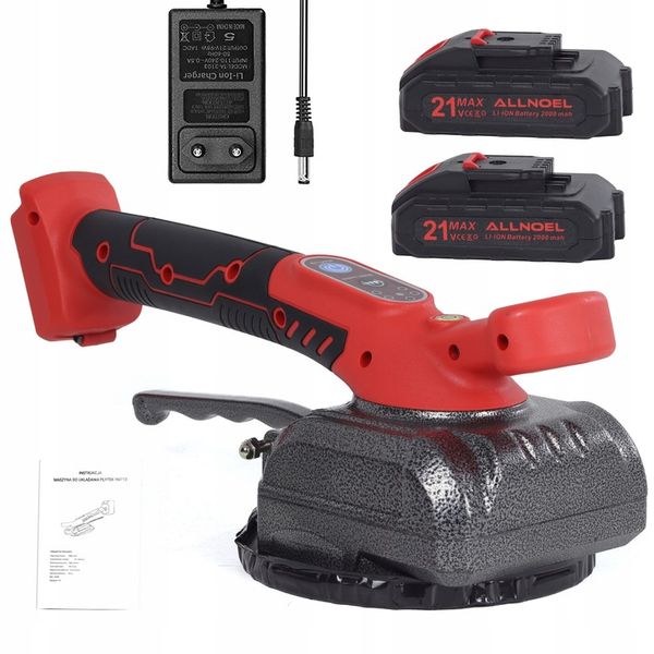 PRZYSSAWKA WIBRUJĄCA DO PŁYTEK WIBRATOR DO POZIOMOWANIA 2xAKU MOCNA 21V zdjęcie 11