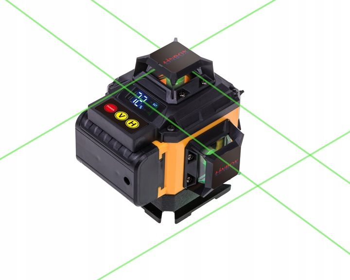 POZIOMICA LASEROWA 360° LASER KRZYŻOWY 4D ZESTAW WALIZKA zdjęcie 7