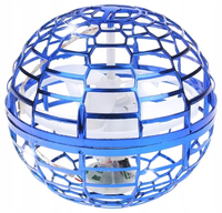 Latająca Świecąca Kula Latający Spinner Piłka Zmyłka Ufo 360° 9 cm + Pilot