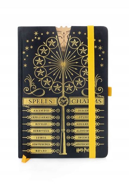 Notes A5 Harry Potter Spells And Charms 120k w linie Notatnik twarda oprawa zdjęcie 1