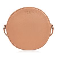torebka damska na ramię koniakowa okrągła skórzana paolo peruzzi in-63-cg