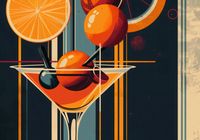 Plakat 100x70cm Koktajl w Stylu