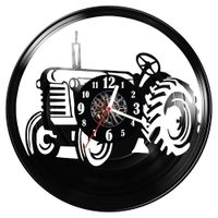 Zegar ścienny z płyty winylowej Traktor 732.14