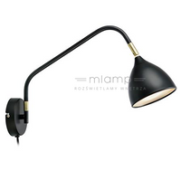 Kinkiet LAMPA ścienna VALENCIA 106081 Markslojd metalowa OPRAWA regulowana czarna