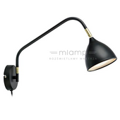 Kinkiet LAMPA ścienna VALENCIA 106081 Markslojd metalowa OPRAWA regulowana czarna