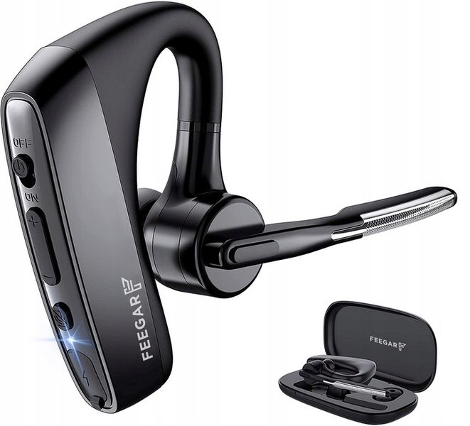 Słuchawka Bluetooth 5.1 Feegar BOND Pro 16h + Etui - zdjęcie 1
