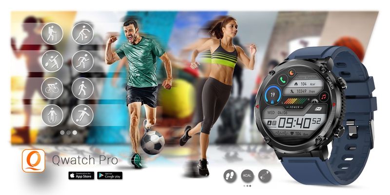 Smartwatch Gravity GT21-5 + Granatowy Pasek Silikonowy zdjęcie 16