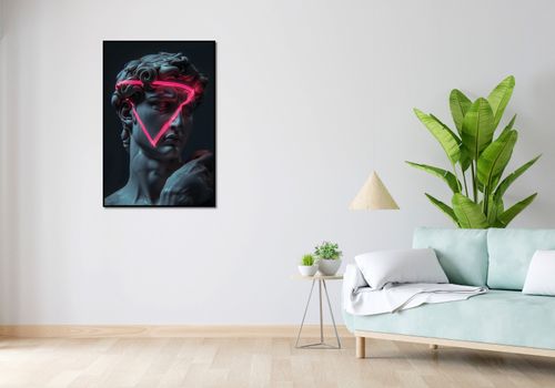 Plakat 67,5x100cm Neonowy Renesans na Arena.pl