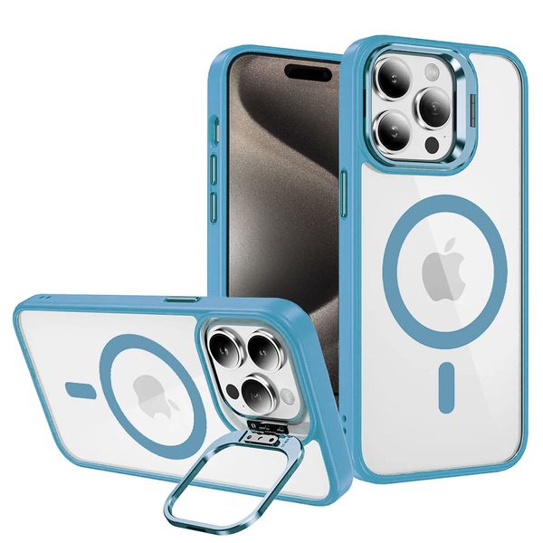 Tel Protect Kickstand Magsafe Case do Iphone 12 niebieski zdjęcie 1