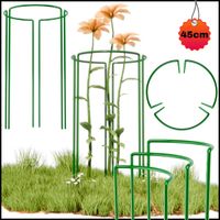 PODPORA PIERŚCIENIOWA 25X45CM CM DO KWIATÓW 3-CZĘŚCIOWA METALOWA ZIELONA
