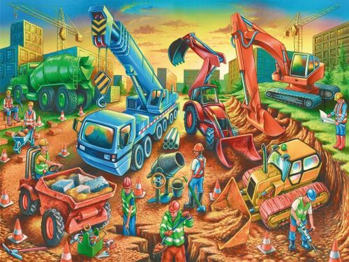 Puzzle 60 elementów Ekipa budowlana na Arena.pl