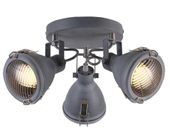Crodo plafon 3x40W E14 szary