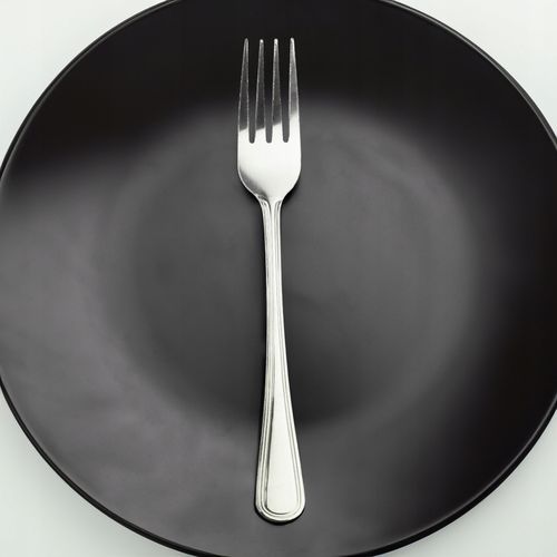 WIDELCE OBIADOWE STOŁOWE DO OBIADU SREBRNE KOMPLET 6 SZT STAL NIERDZEWA na Arena.pl