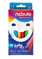 nebulo flamastry jumbo trójkątne 12 kol. 0512