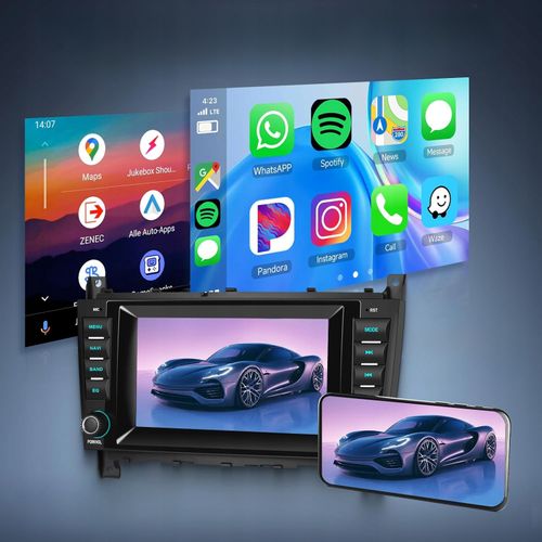 Radio Nawigacja Gps Do Mercedes C W203 Clk W209 2Gb 64Gb 7" Android Carplay na Arena.pl