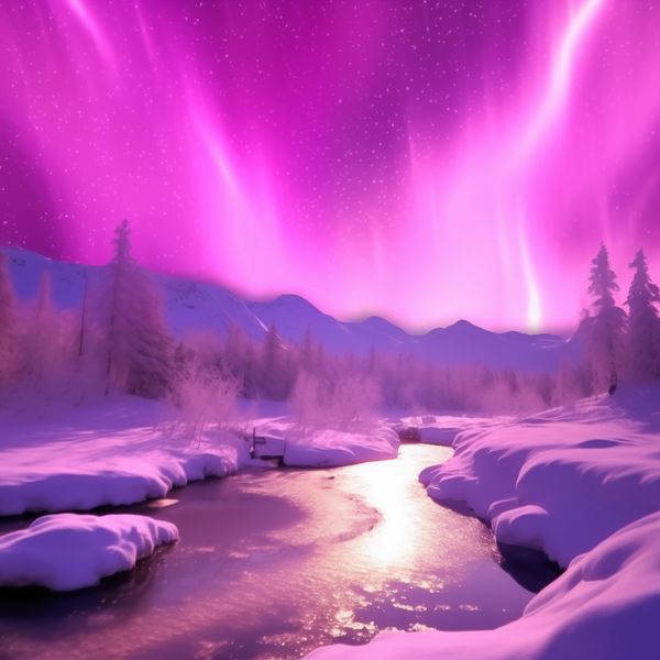 Plakat 30x30cm Aurora Nad Niebiem zdjęcie 1
