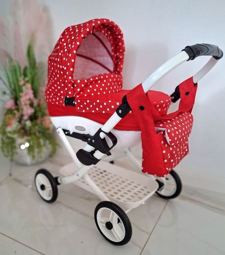 Solidny Wózek dla lalki, lalkowy głęboki Adbor LILY lc-12+ Torebka + Koszyk na Arena.pl